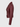DressUp burgundy faux leather biker jacket with silver hardware, side view featuring an adjustable waist belt.